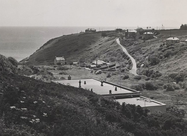 1947 view point from top of emergency tunnel photo Telegraph Museum Porthcurno