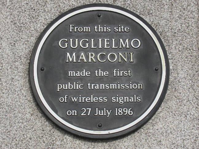 Marconi plaque on BT centre _ close-up. Pic copyright SA Mathieson