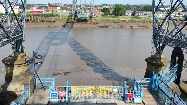 The River Usk at low tide. Narrow, muddy and dangerous are the best words to describe it