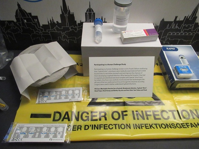Crap collection for typhoid vaccine trial at History of Science Museum, Oxford Pic (c) SA Mathieson